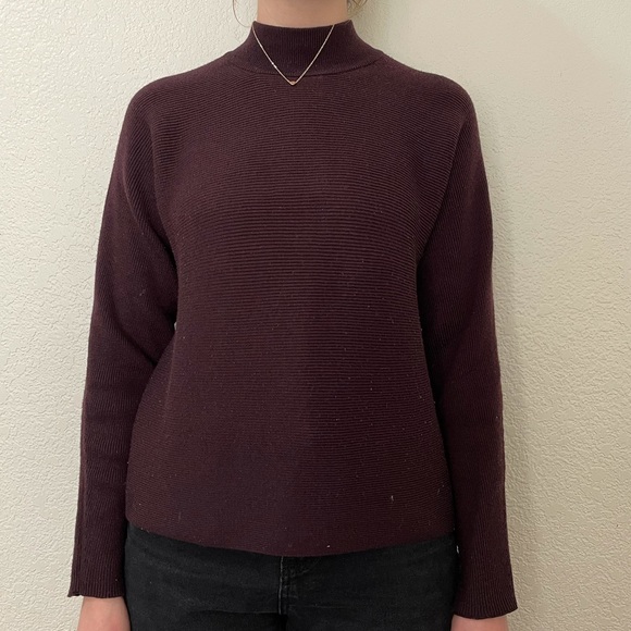 Ribbed mock neck sweater - Picture 2 of 4